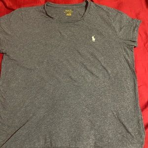 Women’s gray polo shirt